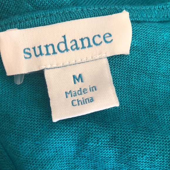 Sundance Catalog Linen Embroidered Boho Dress - Picture 6 of 7